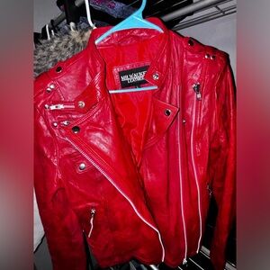 Milwaukee leather women’s motorcycle style fashion jacket.